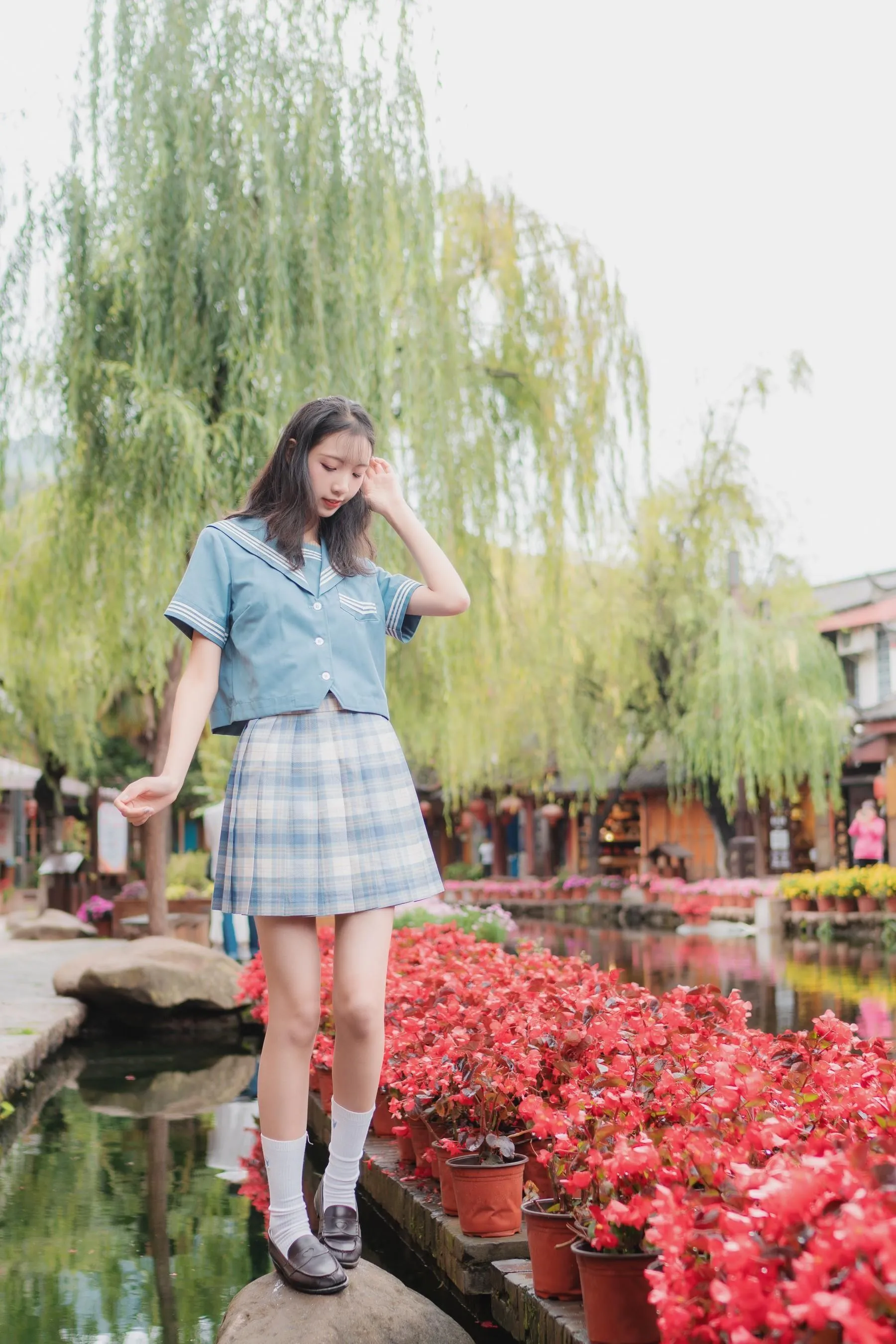西瓜少女 NO.001 丽江写真JK [45P]插图2